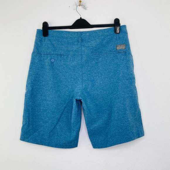 Volcom Men's 30 Shorts Blue Surf & Turf 4 Way Stretch Swim Bermuda Flaw AZ23 - Picture 5 of 6